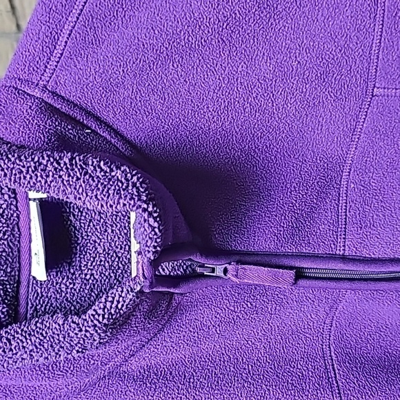 Denim & Co Zip Up Fleece Vest 2X Purple Warm! - Picture 4 of 8